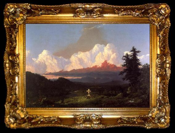 framed  Frederic Edwin Church To the Memory of Cole, ta009-2